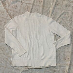 Old Navy Women's White Turtleneck Sweater